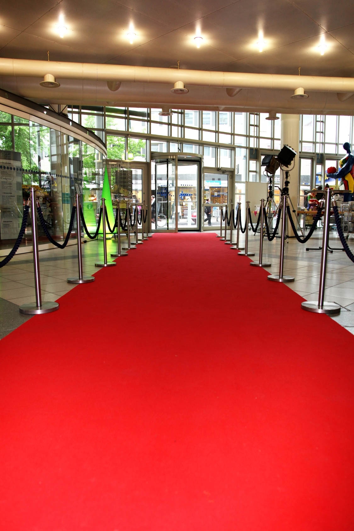 rot 1qm Hochzeitsteppich Event Rips Teppich 1m breit B1 meterware Red 