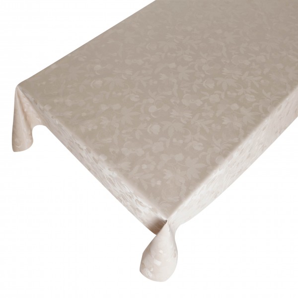 Wachstuchtischdecke "Cristal Flower Beige"