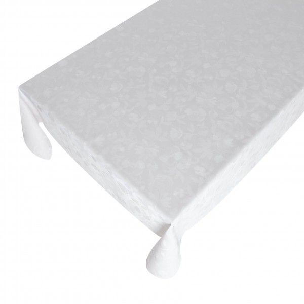 Lackfolie PVC Cristal Flower White, Stärke 150my, Breite 140cm, Länge 20m