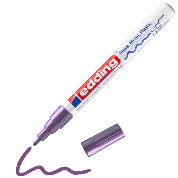 edding 751 Glanzlackmarker 1-2mm violett (8)