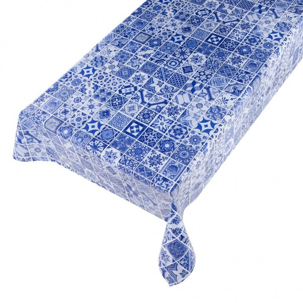 Wachstuchtischdecke, Motiv "Marrakesch Kacheln, blau"