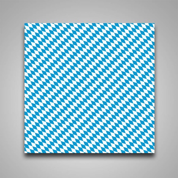 Lackfolie Bayerische Raute blau/weiß, 150my, 130cm Breite, 30m Länge