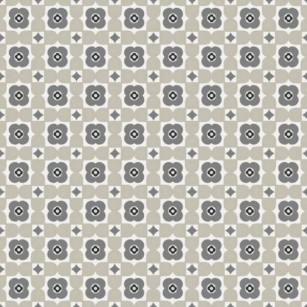 Wachstischdecke "Retro Flower Sand"