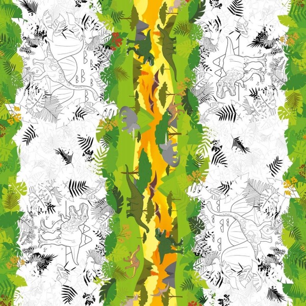 Wachstischdecke, Motiv "Dinosaurier"
