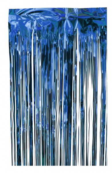 Fransengirlande blau, Stärke 50my, Höhe 60cm, Breite 10m