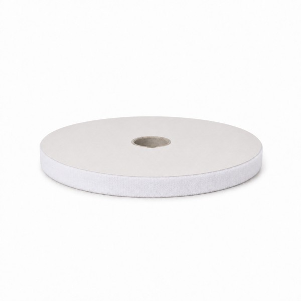 Flauschband, Breite 20mm, Länge 25m Farbe weiß