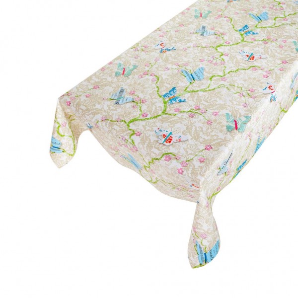 Wachstuchtischdecke "Schmetterling Paisley", Stärke 150my, Breite 140cm, Länge 20m