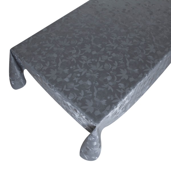 Lackfolie PVC Cristal Flower Dark Grey