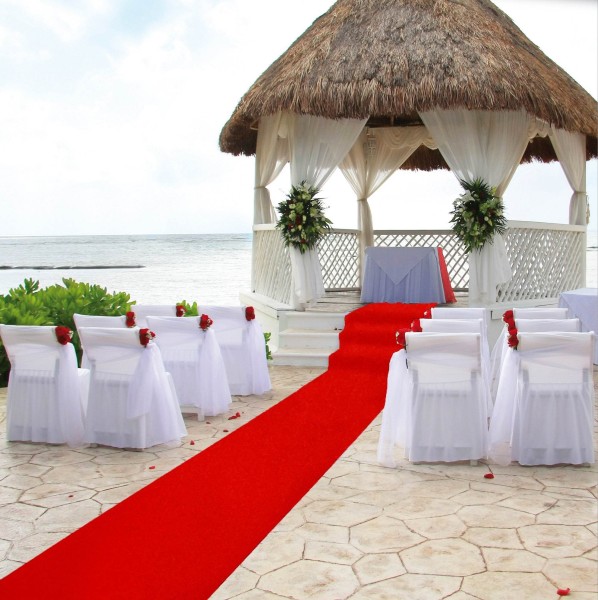 Event Hochzeits Roter Teppich  VIP 200x450 cm rot Läufer 